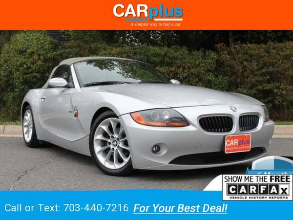 2003 BMW Z4 2.5i Convertible Titanium Silver Metallic for sale in CHANTILLY, District Of Columbia