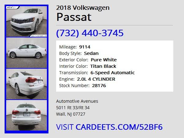 2018 Volkswagen Passat, Pure White - - by dealer for sale in Wall, NJ – photo 22