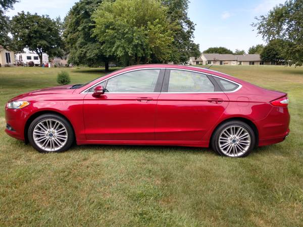 2014 Ford Fusion Red AWD SE Loaded for sale in Caledonia, MI – photo 2