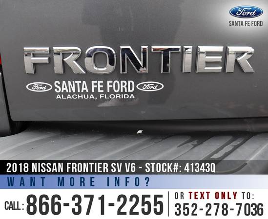 2018 Nissan Frontier SV Bluetooth - Flex Fuel - SiriusXM for sale in Alachua, GA – photo 10