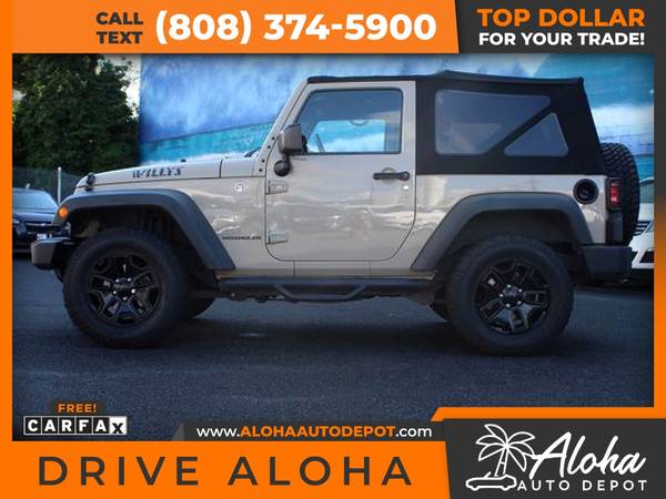 2017 Jeep Wrangler Sport SUV 2D 2 D 2-D for only 535/mo! - cars & for sale in Honolulu, HI – photo 3