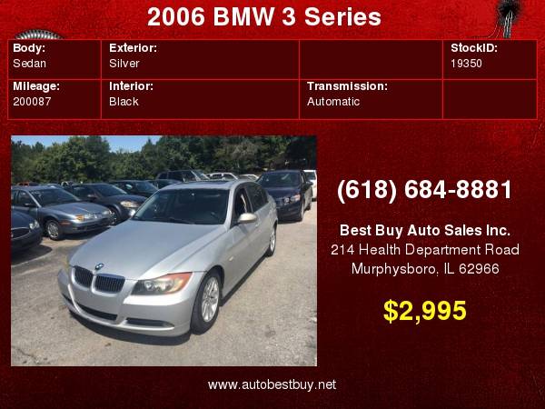2006 BMW 3 Series 325i 4dr Sedan Call for Steve or Dean for sale in Murphysboro, IL