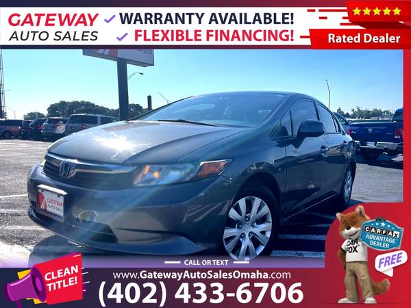 311/mo - 2012 Honda Civic Sdn Auto LX - - by dealer for sale in Omaha, NE – photo 8