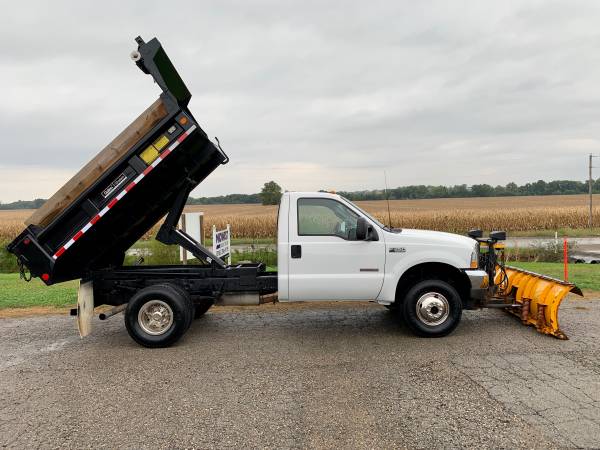 2003 FORD F350 4X4 DUMP TRUCK! STUDDED AND DELETED! WITH PLOW! WOW for sale in Saint Joseph, IL – photo 9