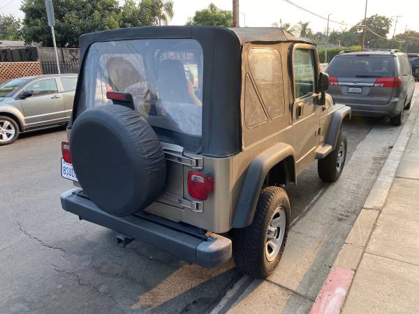 2003 JEEP WRANGLER 4X4 4 CYLINDER 5 SPEED LOW MILEAGE SOFT TOP -... for sale in Los Angeles, CA – photo 3