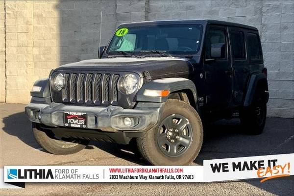 2018 Jeep Wrangler Unlimited 4x4 4WD Sport SUV - - by for sale in Klamath Falls, OR
