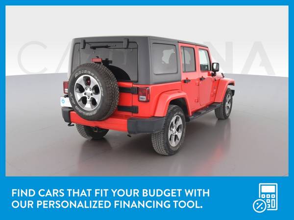 2016 Jeep Wrangler Unlimited Sahara Sport Utility 4D suv Red for sale in El Paso, TX – photo 8