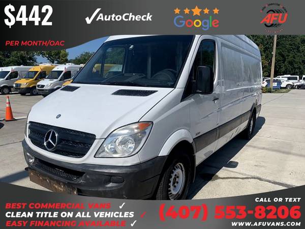 442/mo - 2012 Mercedes-Benz Sprinter 2500 Cargo Extended w170 w 170 for sale in Kissimmee, FL – photo 9