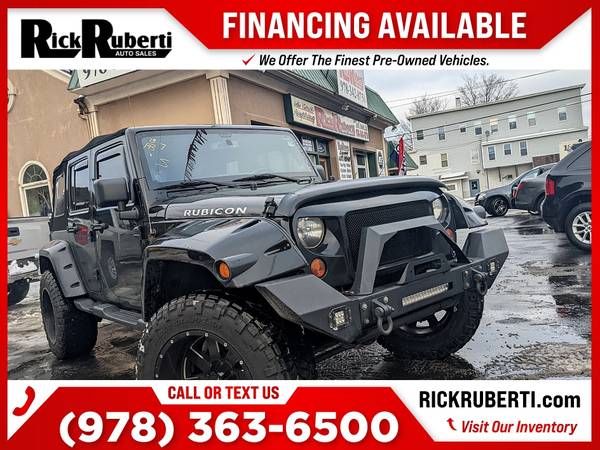 2013 Jeep Wrangler Unlimited Rubicon FOR ONLY 435/mo! - cars & for sale in Fitchburg, MA