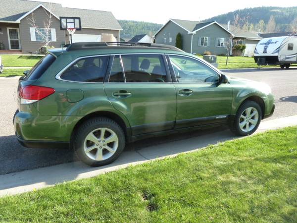 2013 Subaru Outback - green for sale in Kalispell, MT