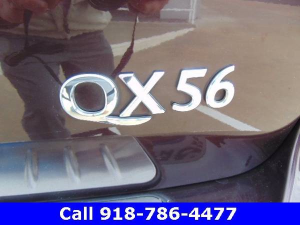 2012 INFINITI QX56 7-passenger suv Maroon - - by for sale in Grove, AR – photo 4