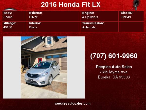 2016 Honda Fit 5dr HB CVT LX Best Prices for sale in Eureka, CA