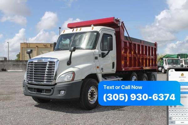 2012 Freightliner Cascadia Tri Axle Dump Truck For Sale *WE FINANCE... for sale in Miami, FL – photo 3