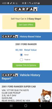2001 FORD RANGER 4X4 137K MILES EXCELLENT CONDITION - cars & trucks... for sale in Lakewood, NJ – photo 12