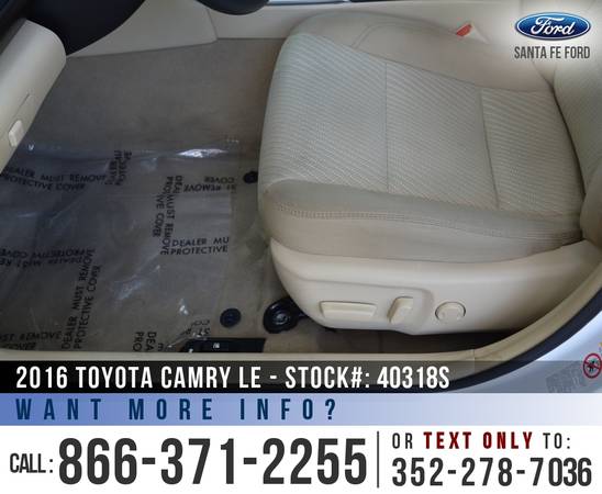 *** 2016 Toyota Camry LE *** Camera - Bluetooth - Tinted Windows -... for sale in Alachua, FL – photo 11