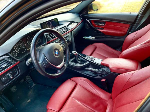 2013 BMW 335i rwd manual sedan red interior - - by for sale in Cleveland, OH – photo 11