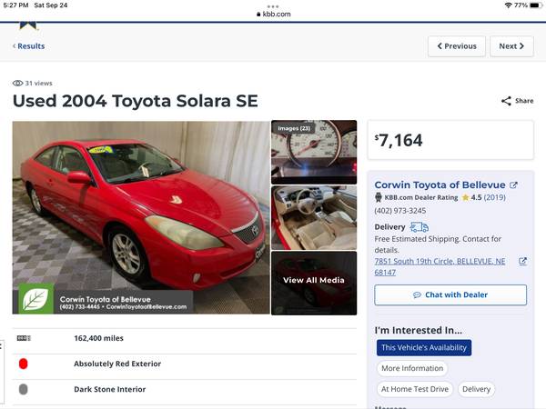 2005 Toyota Solara for sale in North Newton, KS – photo 16