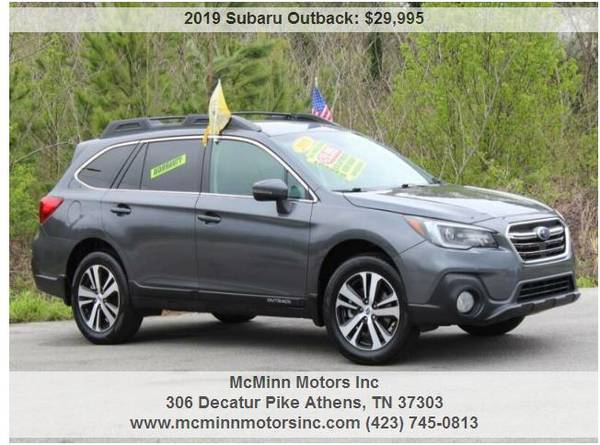 2019 Subaru Outback 2 5i Limited AWD - Eyesight Pkg! Leather! for sale in Athens, TN