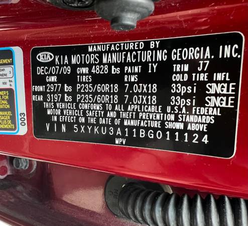 2011 Kia Sorento - 1 Owner - 111k Miles for sale in Benwood, WV – photo 19