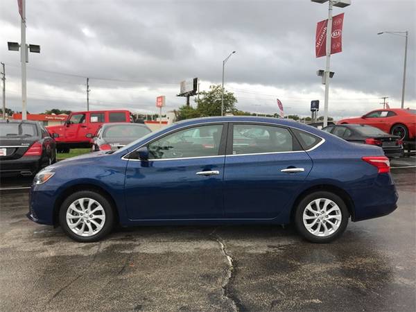 2018 Nissan Sentra SV sedan Deep Blue Pearl for sale in Palatine, IL – photo 3