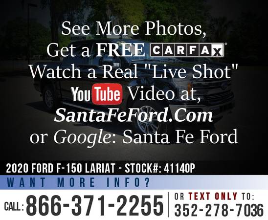 2020 FORD F150 LARIAT Bed Liner, Sunroof, Running Boards for sale in Alachua, FL – photo 22