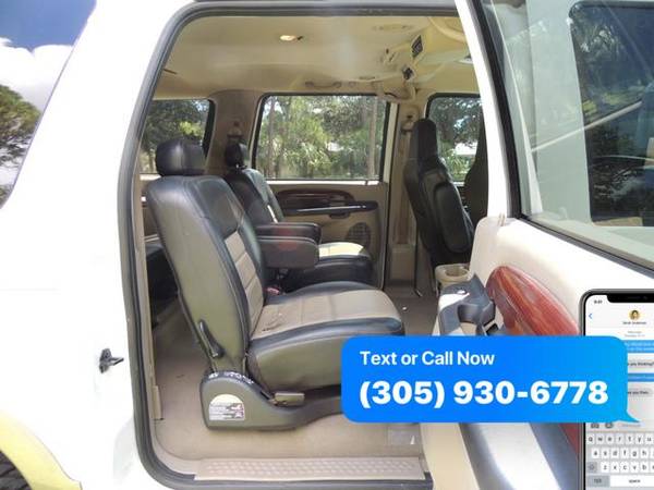 2005 Ford Excursion 137 WB 6.0L Eddie Bauer 4WD CALL / TEXT (3 for sale in Miami, FL – photo 16