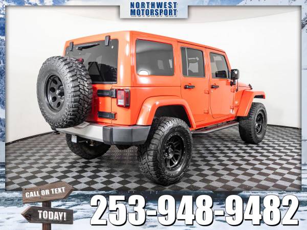 Lifted 2013 *Jeep Wrangler* Unlimited Sahara 4x4 - cars & trucks -... for sale in Marysville, WA – photo 5