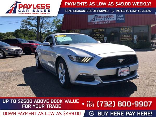 2017 Ford Mustang V6 V 6 V-6 FOR ONLY 416/mo! - - by for sale in south amboy, NJ