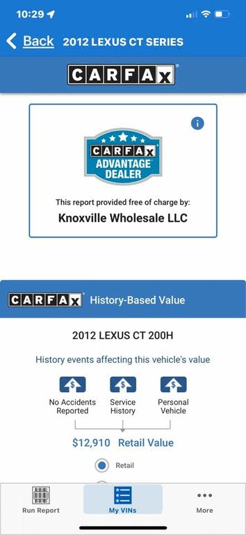 2012 Lexus CT Hybrid 200h Premium FWD for sale in Knoxville, TN – photo 2