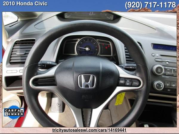 2010 HONDA CIVIC LX 4DR SEDAN 5A Family owned since 1971 - cars & for sale in MENASHA, WI – photo 13