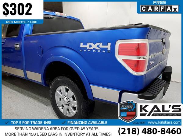 302/mo - 2011 Ford F150 F 150 F-150 XLT 4x4SuperCrew Styleside 55 for sale in Wadena, ND – photo 10