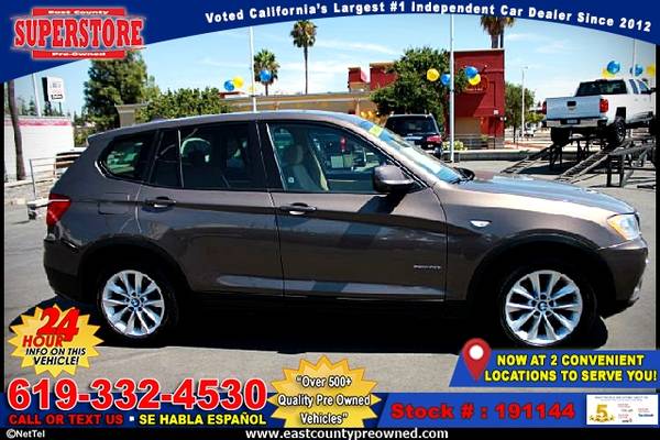 2014 BMW X3 XDRIVE28I SUV-EZ FINANCING-LOW DOWN! for sale in El Cajon, CA – photo 2