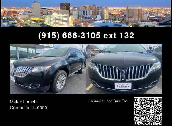 2013 Lincoln MKX FWD - LA CASITA EAST USED CARS-BHPH-BAD for sale in El Paso, NM
