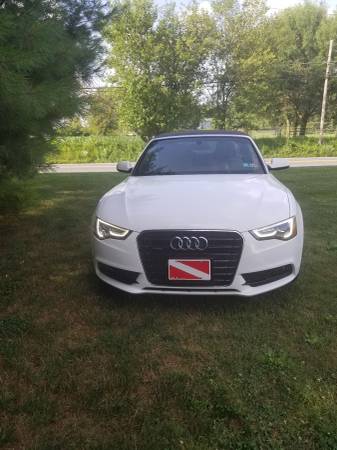 2013 Audi A5 2.0T Cabriolet White with Tan Interior. for sale in Schaefferstown, PA – photo 2