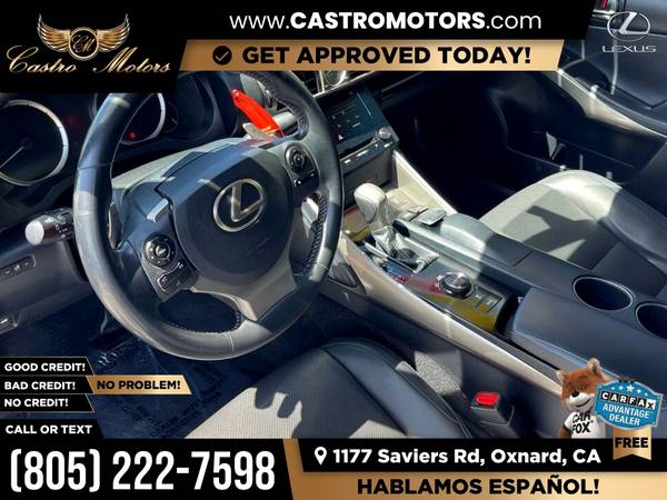 2014 Lexus IS 250 BaseSedan for only 352/mo! - - by for sale in Oxnard, CA – photo 9