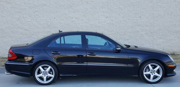 Black 2009 Mercedes-Benz E550 Sport - V8 - Black Leather - Records for sale in Raleigh, NC – photo 2