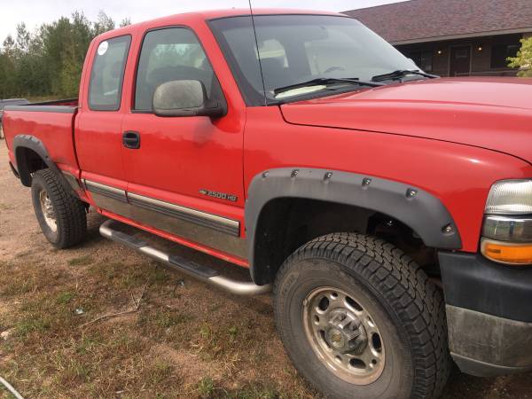 2001 Chevrolet Silverado 2500HD with 8 ft western plow - cars & for sale in Grasston, MN – photo 3