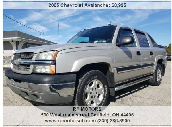 2005 AVALANCHE 1500 Z71 4dr 4WD 4DR LEATHER, SR, NAVI, LOW MILES!!!! for sale in Canfield, OH