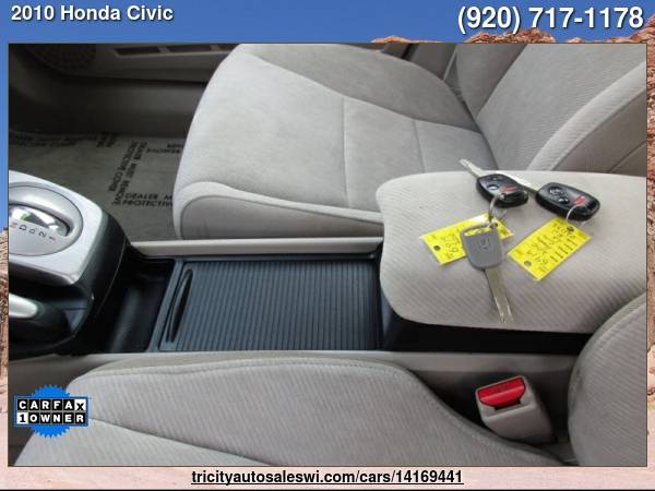2010 HONDA CIVIC LX 4DR SEDAN 5A Family owned since 1971 - cars & for sale in MENASHA, WI – photo 16
