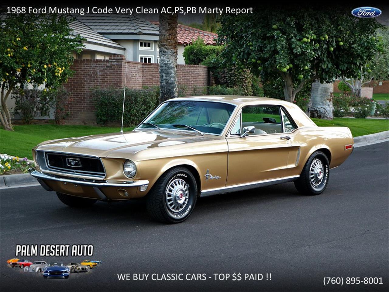 1968 Ford Mustang for sale in Palm Desert , CA – photo 2