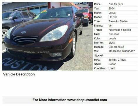 Lexus ES330 Leathr Loaded Low Mile Clean Waranted We Finance Trades OK for sale in Albuquerque, NM – photo 9