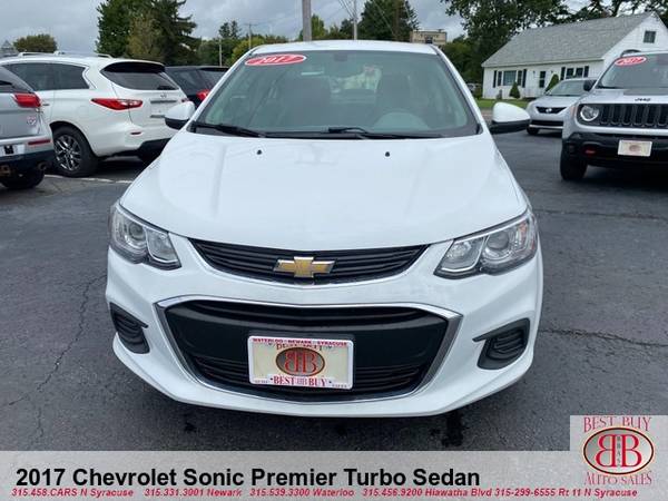 2017 CHEVROLET SONIC PREMIER TURBO SEDAN EVERYONE APPROVED - cars & for sale in Waterloo, NY – photo 4