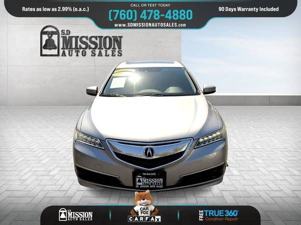 2017 Acura TLX wTechnology Pkg FOR ONLY 388/mo! for sale in Vista, CA – photo 3