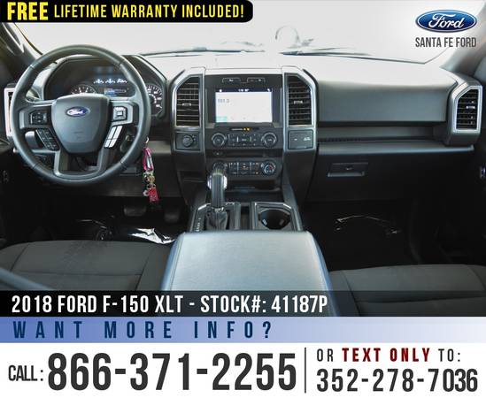 2018 FORD F150 XLT 4WD Cruise Control, Camera, Touchscreen for sale in Alachua, FL – photo 14