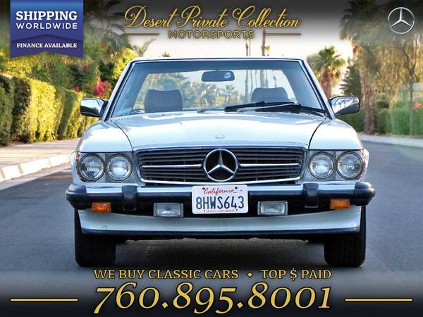 1988 Mercedes-Benz 560 Series Cabriolet 560SL Convertible only at... for sale in Palm Desert, NY – photo 5
