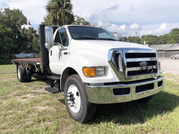 2010 Ford F750 Super Duty Flatbed Truck for sale in Palatka, MI