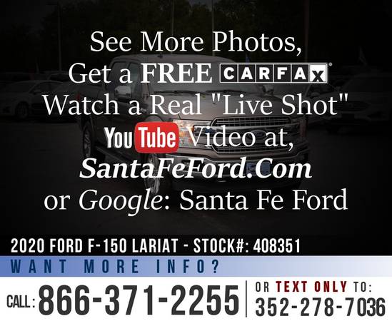 *** 2020 FORD F150 LARIAT 4WD *** SAVE Over $5,000 off MSRP! - cars... for sale in Alachua, FL – photo 23
