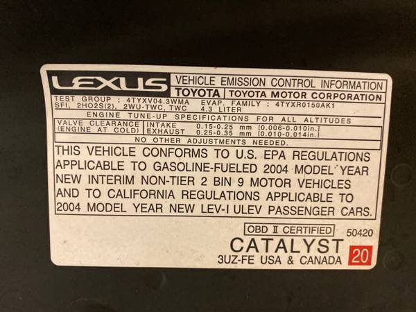2004 Lexus SC 430 Convertible Black/Black Only 49k Miles for sale in Tempe, AZ – photo 22