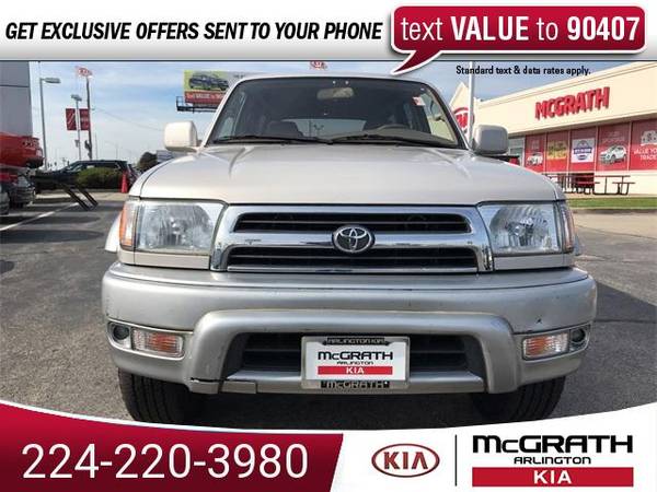 1999 Toyota 4Runner Limited suv Millennium Silver Metallic for sale in Palatine, IL
